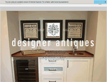 Tablet Screenshot of designerantiques.com